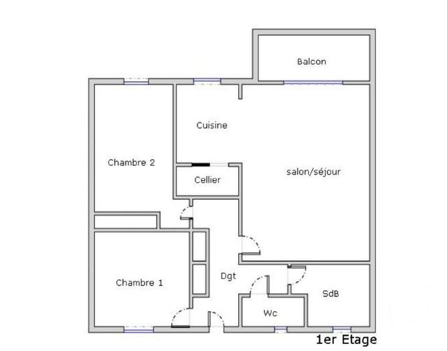 Appartement T3 &agrave; vendre - 3 pi&egrave;ces - 60,56 m2 - Eysines - 33 - AQUITAINE