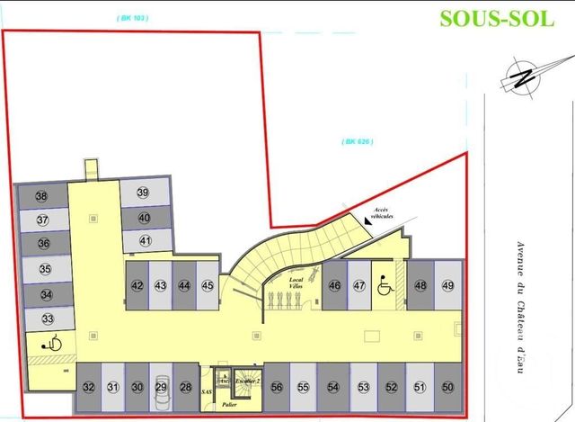 Parking &agrave; vendre - 11 m2 - Merignac - 33 - AQUITAINE